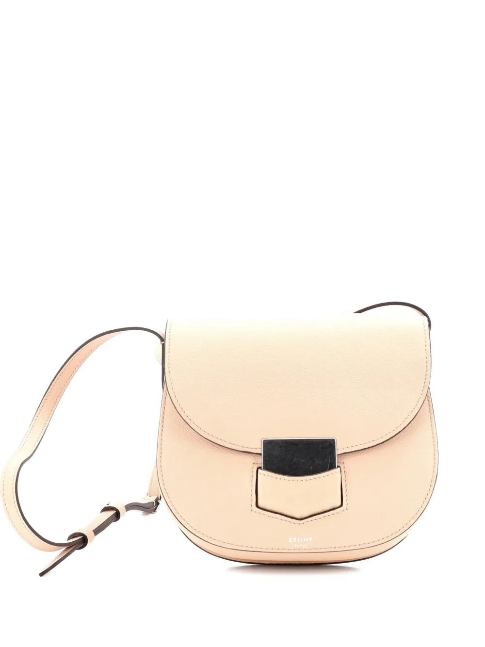 Celine Pre-Owned Trotteur Grainy Leather Small crossbody bag - Toni neutri