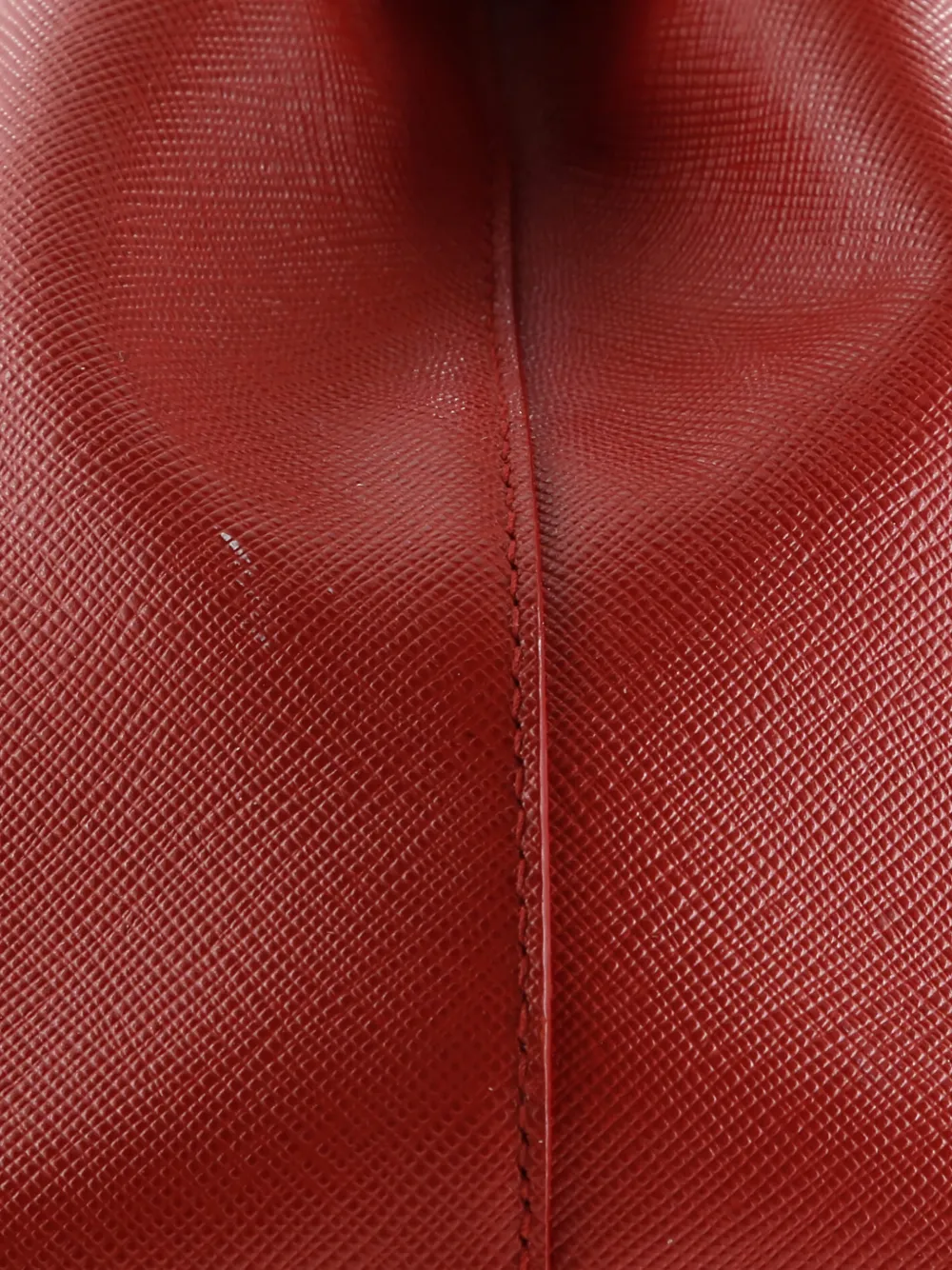 PRADA Pre-owned Lux Open Saffiano Leather Large Tote Bag In Red