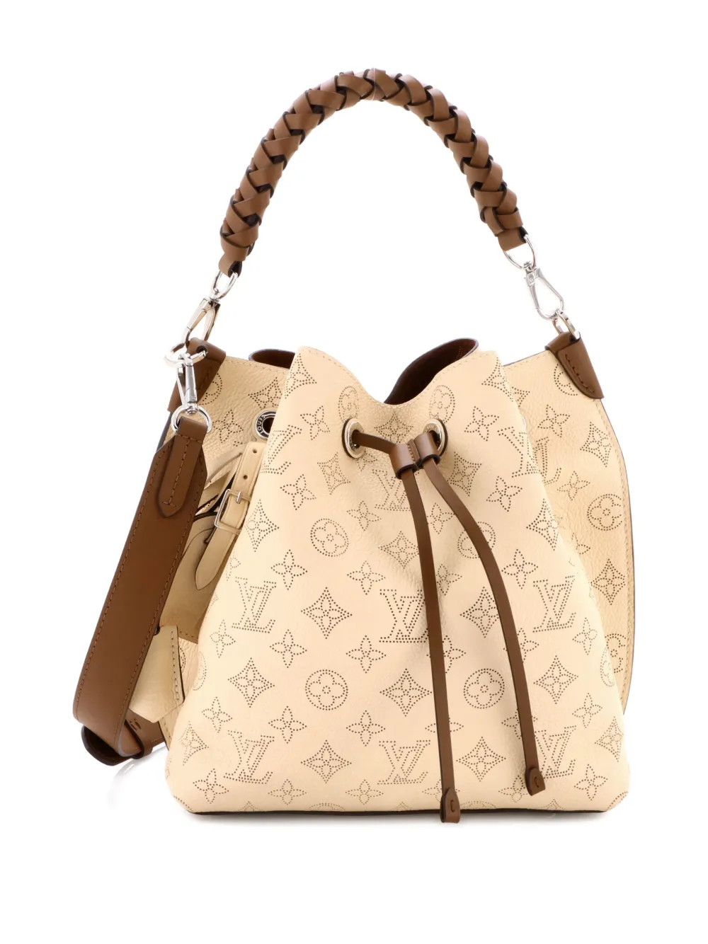Louis Vuitton Pre-Owned Muria Mahina Leather bucket bag - Toni neutri
