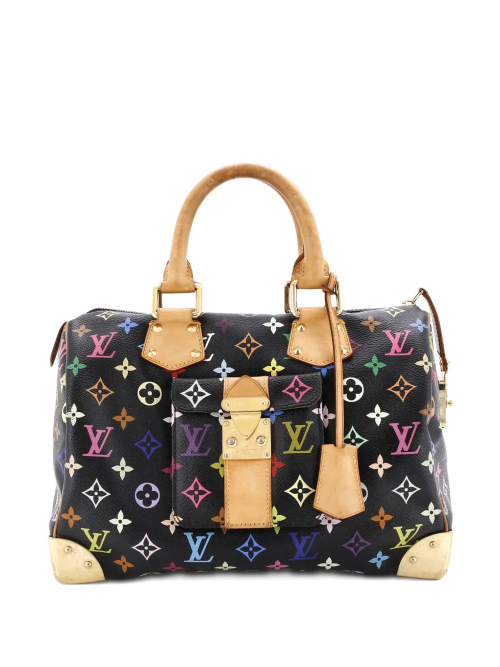 Louis Vuitton Pre-Owned Speedy Handbag Monogram Multicolor 30 satchel - Nero