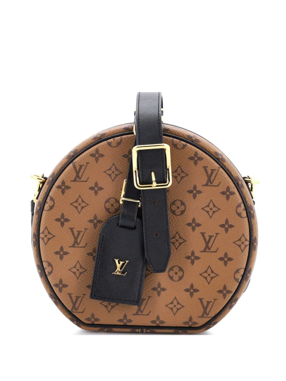 Louis Vuitton Pre-Owned Petite Boite Chapeau Bag Reverse Monogram Canvas shoulder bag - Nero