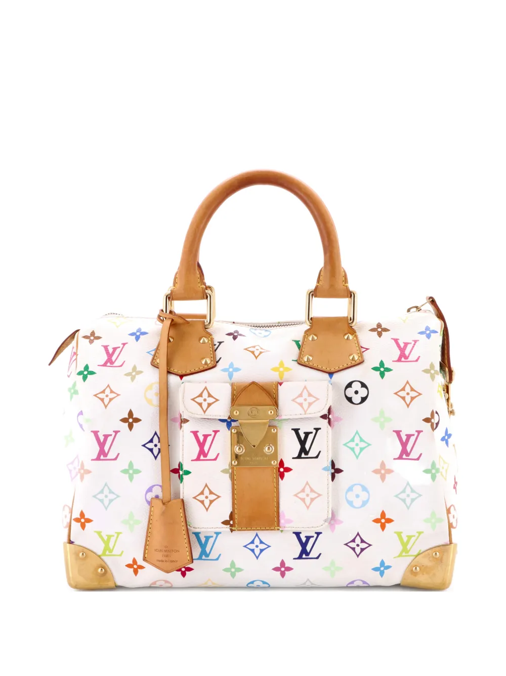 Louis Vuitton Pre-Owned Speedy Handbag Monogram Multicolor 30 satchel - Bianco