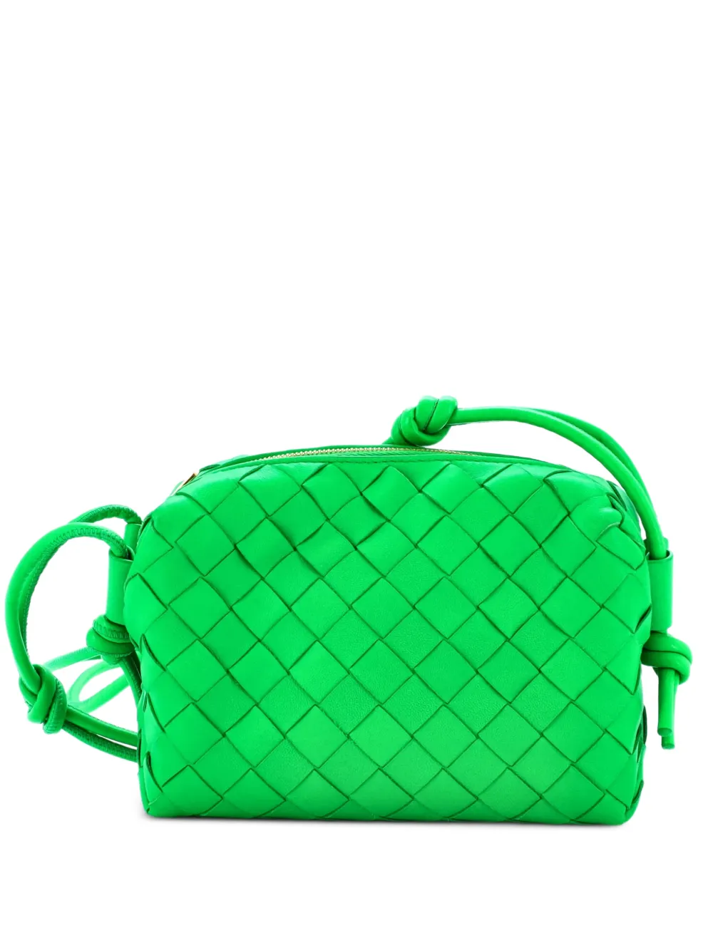 Bottega Veneta Pre-Owned Loop Intrecciato Nappa Mini crossbody bag - Verde