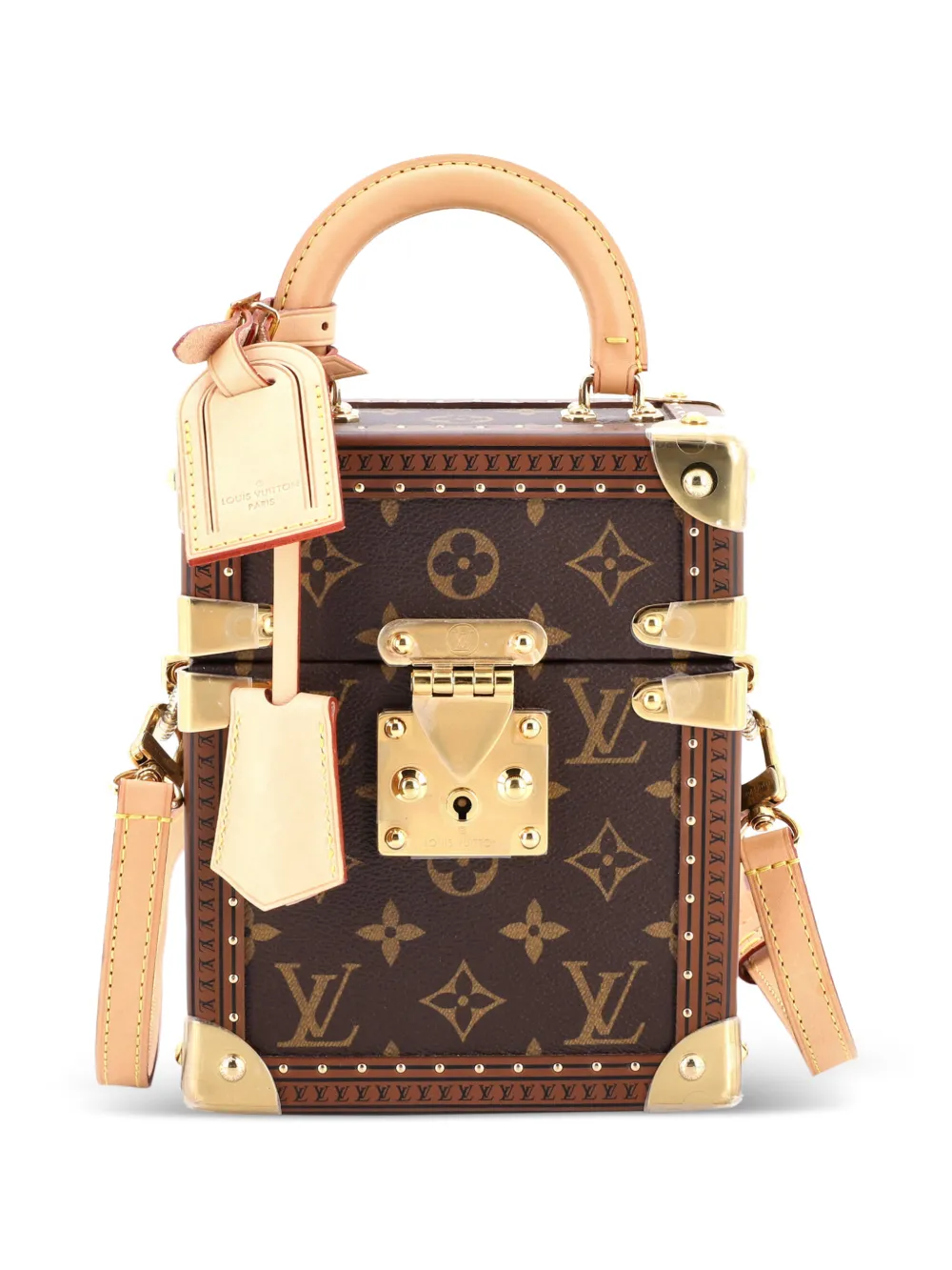 Louis Vuitton Pre-Owned Camera Box Trunk Bag Monogram Canvas satchel | Brown | Image 1