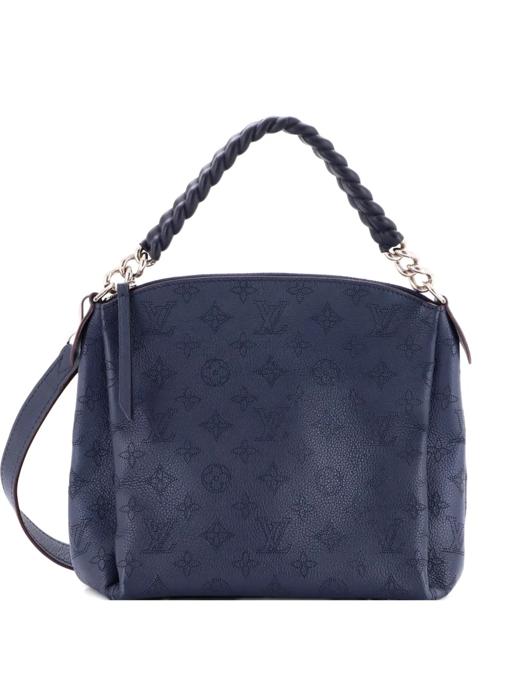 Louis Vuitton Pre-Owned Babylone Handbag Mahina Leather BB hobo bag - Blu