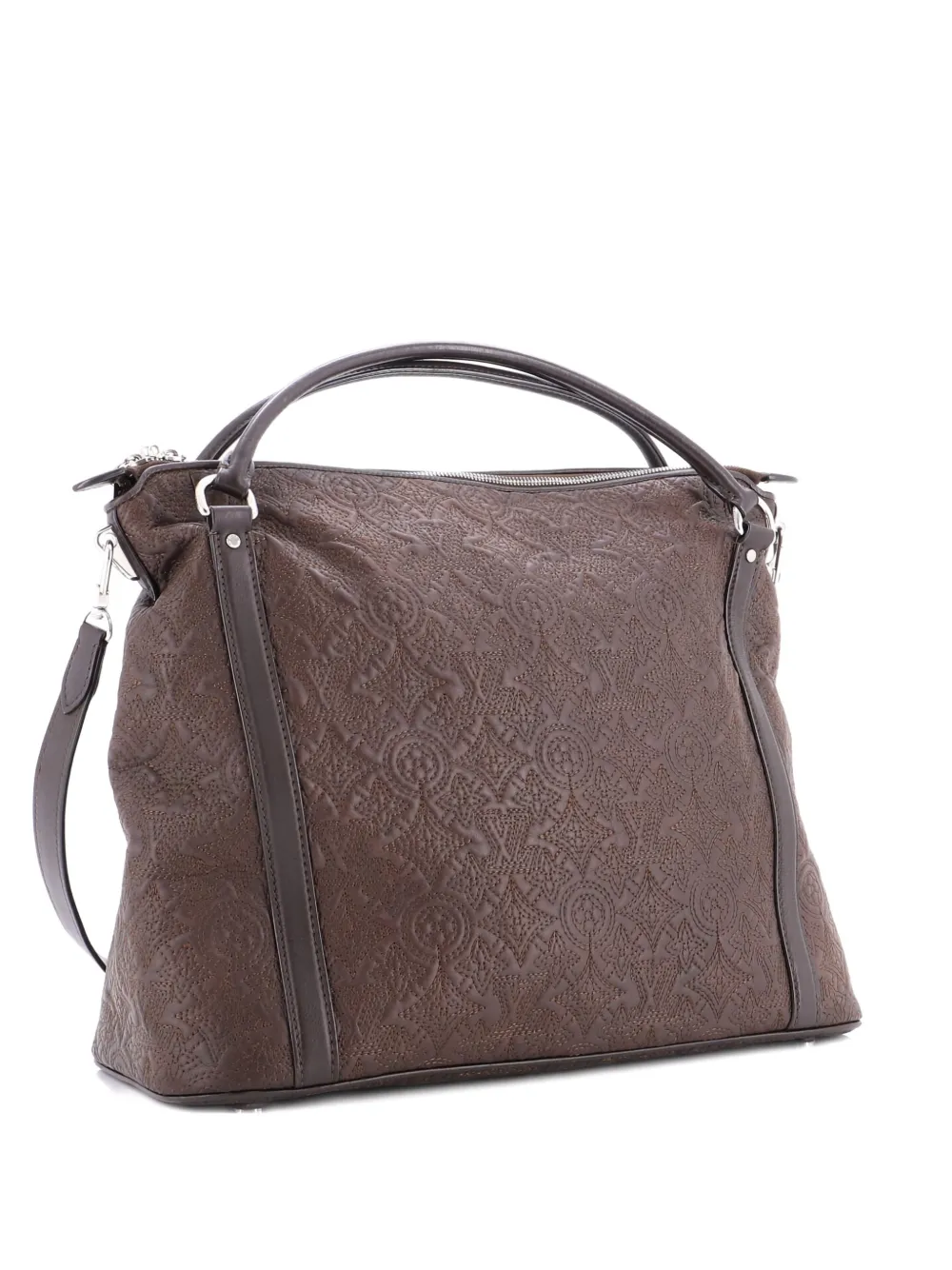 Louis Vuitton Pre-Owned Antheia Ixia Handbag Leather MM satchel - Marrone