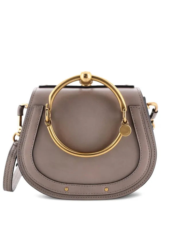Chloé Pre-Owned ナイル レザー スモール ショルダーバッグ | グレー 
