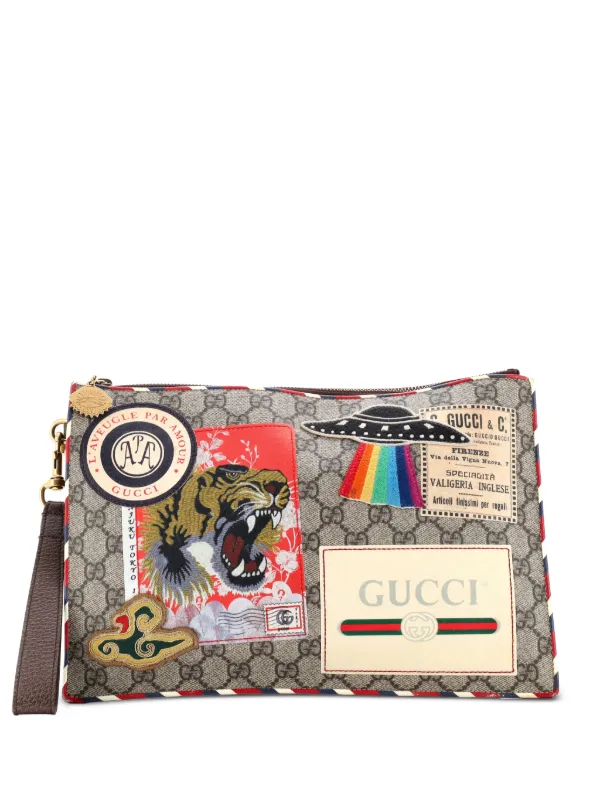 Gucci Pre-Owned クーリエ ポーチ GG コーテッドキャンバス ウィズ