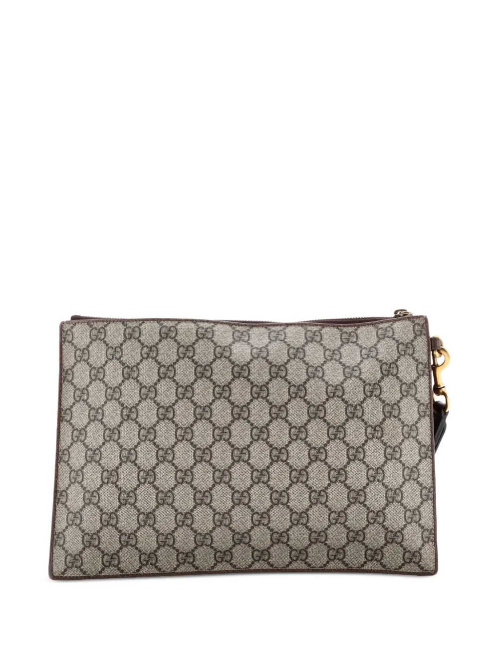 Gucci Pre-Owned Courrier Pouch GG Coated Canvas with Applique clutch bag | Pre-Owned | Image 2