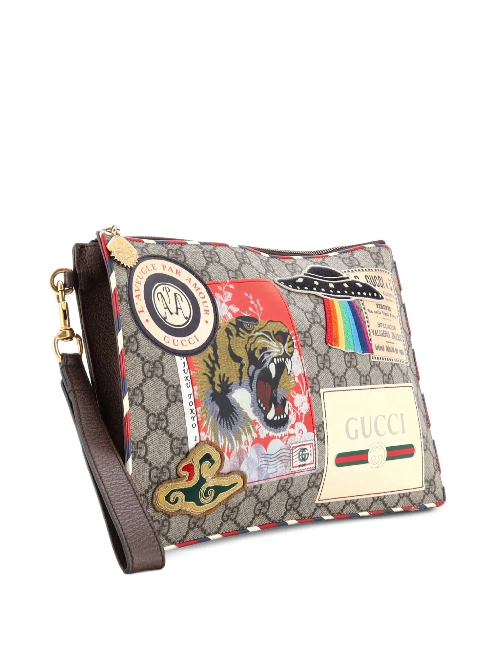 Gucci Pre-Owned クーリエ ポーチ GG コーテッドキャンバス ウィズ