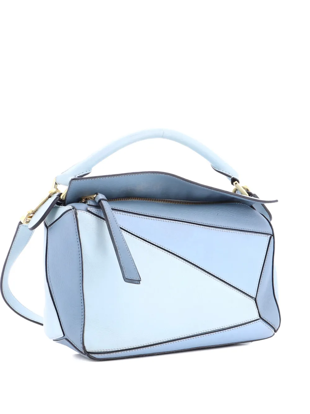 Loewe Pre-Owned Puzzle Bag Leather Small satchel | Blue | Image 1