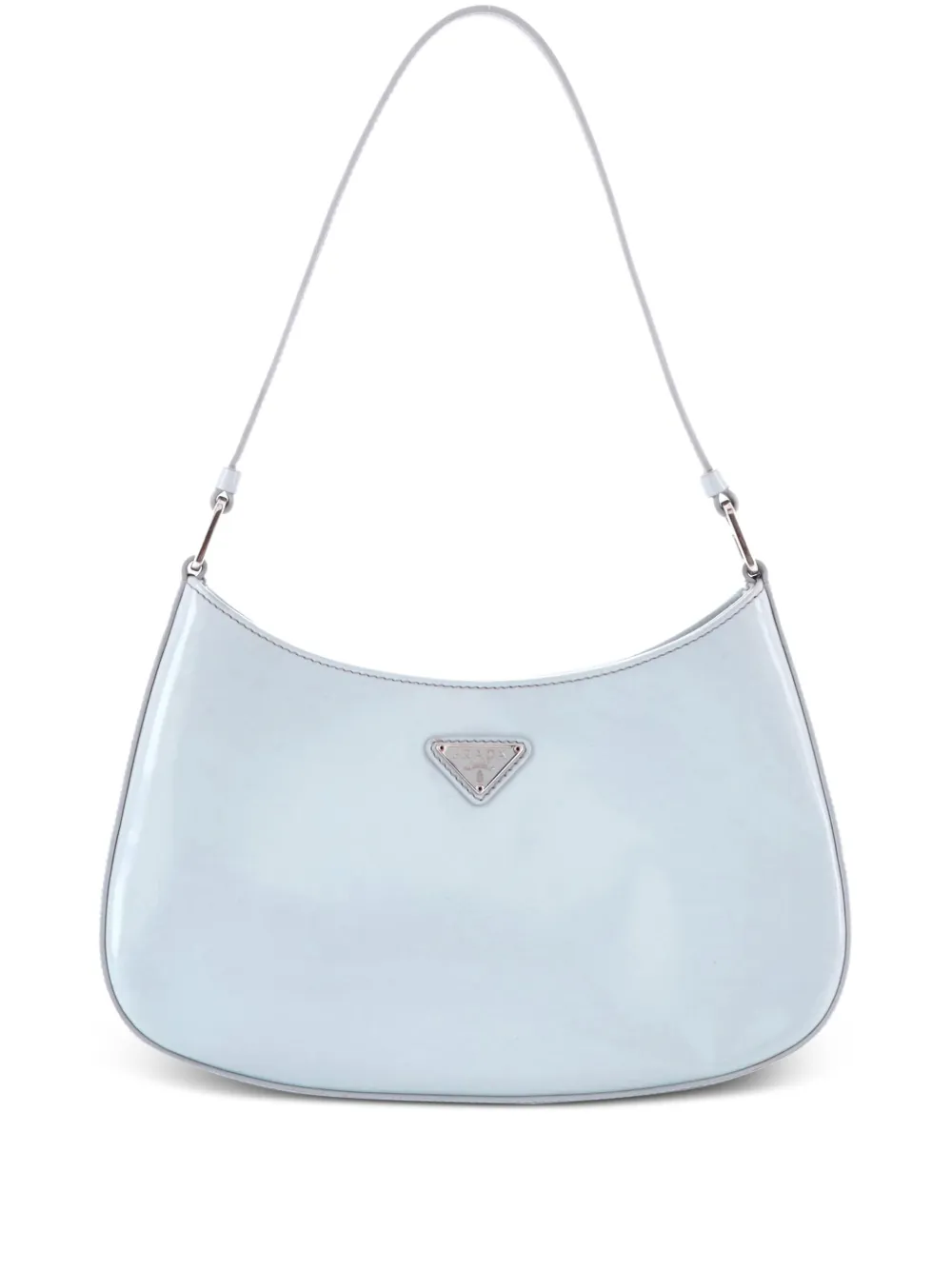 Prada Pre-Owned Cleo Shoulder Bag Spazzolato Leather Medium hobo bag - Blu