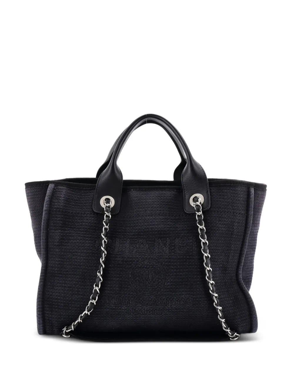 CHANEL Pre-Owned Deauville NM Mixed Fibers Small tote bag - Nero