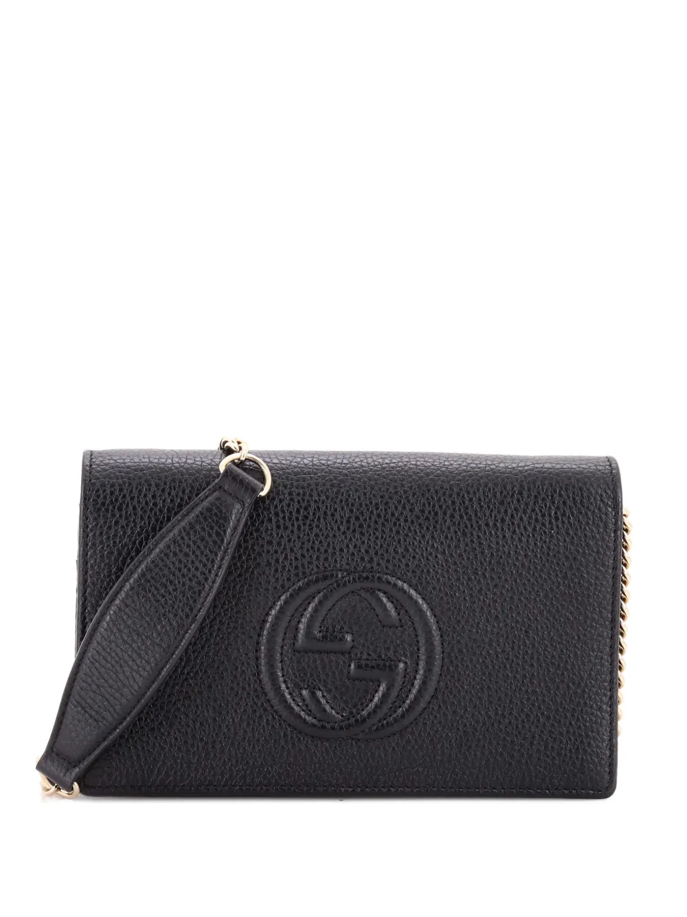 Gucci Pre-Owned Soho Wallet on Chain Leather crossbody bag - Nero