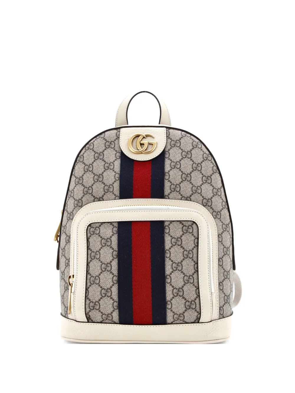 Gucci Pre-Owned Ophidia GG Coated Canvas and Leather Small backpack | Neutrals | Image 1