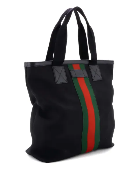 Gucci Pre-Owned Web Shopping Techno Canvas Large tote bag