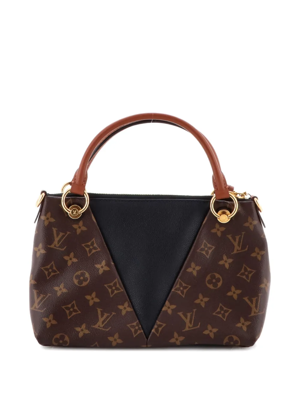 V Monogram Canvas And Leather Bb Tote Bag