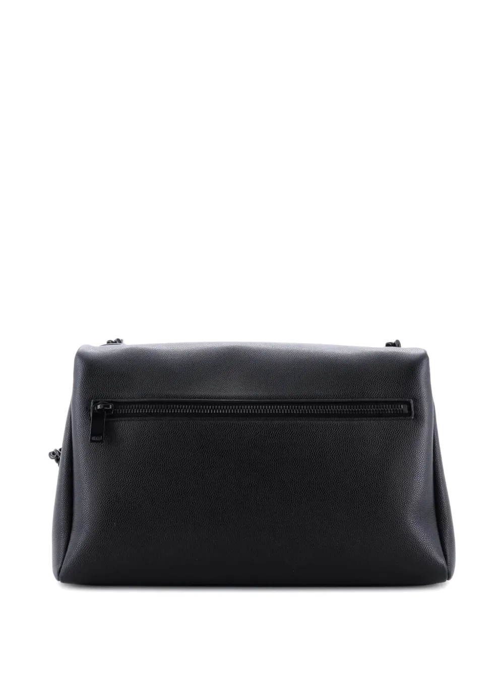 Pre-owned Saint Laurent West Hollywood Shoulder Bag Leather Medium Crossbody Bag In Black