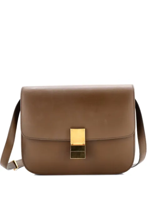 Celine Pre-Owned sac porté épaule Classic Box Bag en cuir grainé Teen