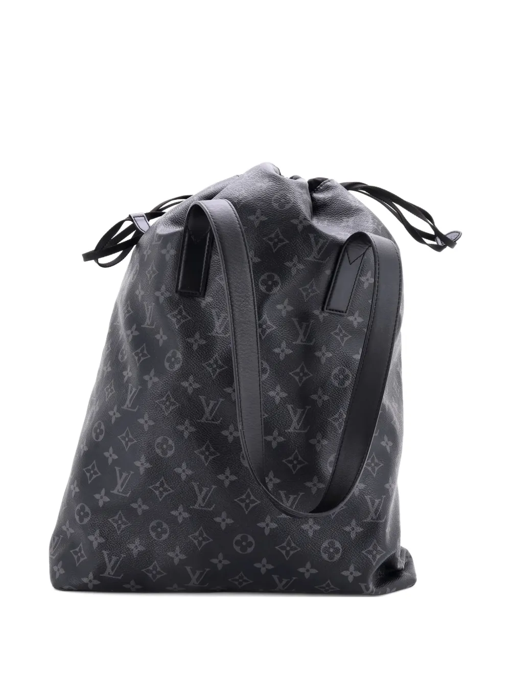 Louis Vuitton Pre-Owned Cabas Light Drawstring Bag Monogram Eclipse Canvas shoulder bag - Nero