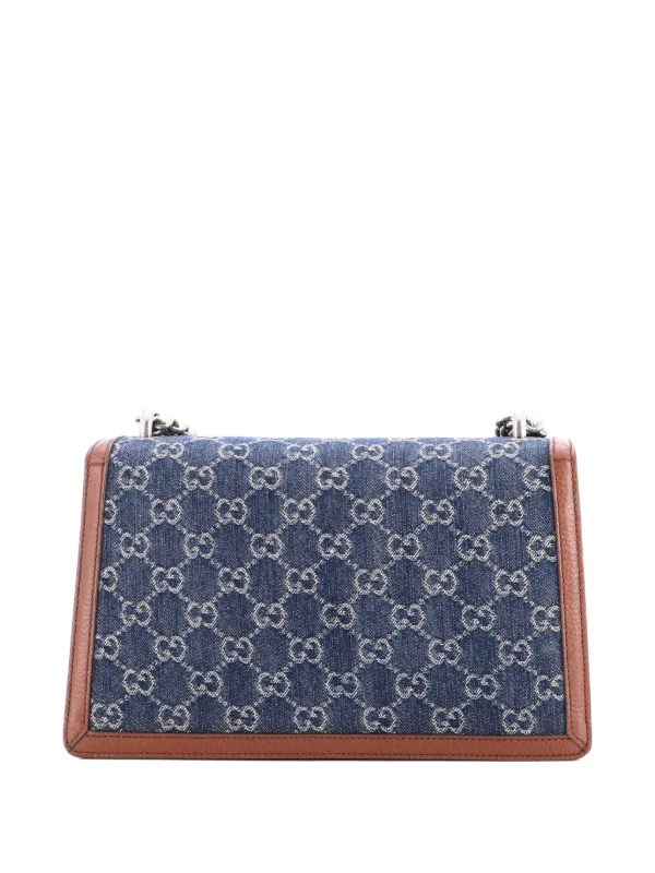 Gucci Pre-Owned ディオニュソス GG デニム スモール ショルダーバッグ