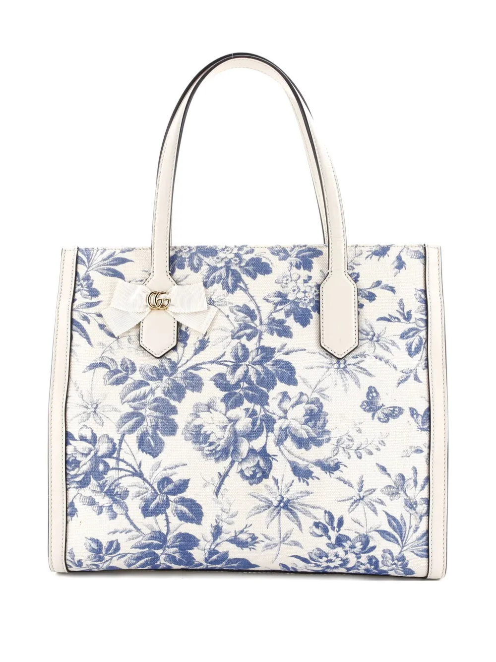Gucci Pre-Owned GG Ribbon Coated Printed Canvas Medium tote bag | azul | Image 1
