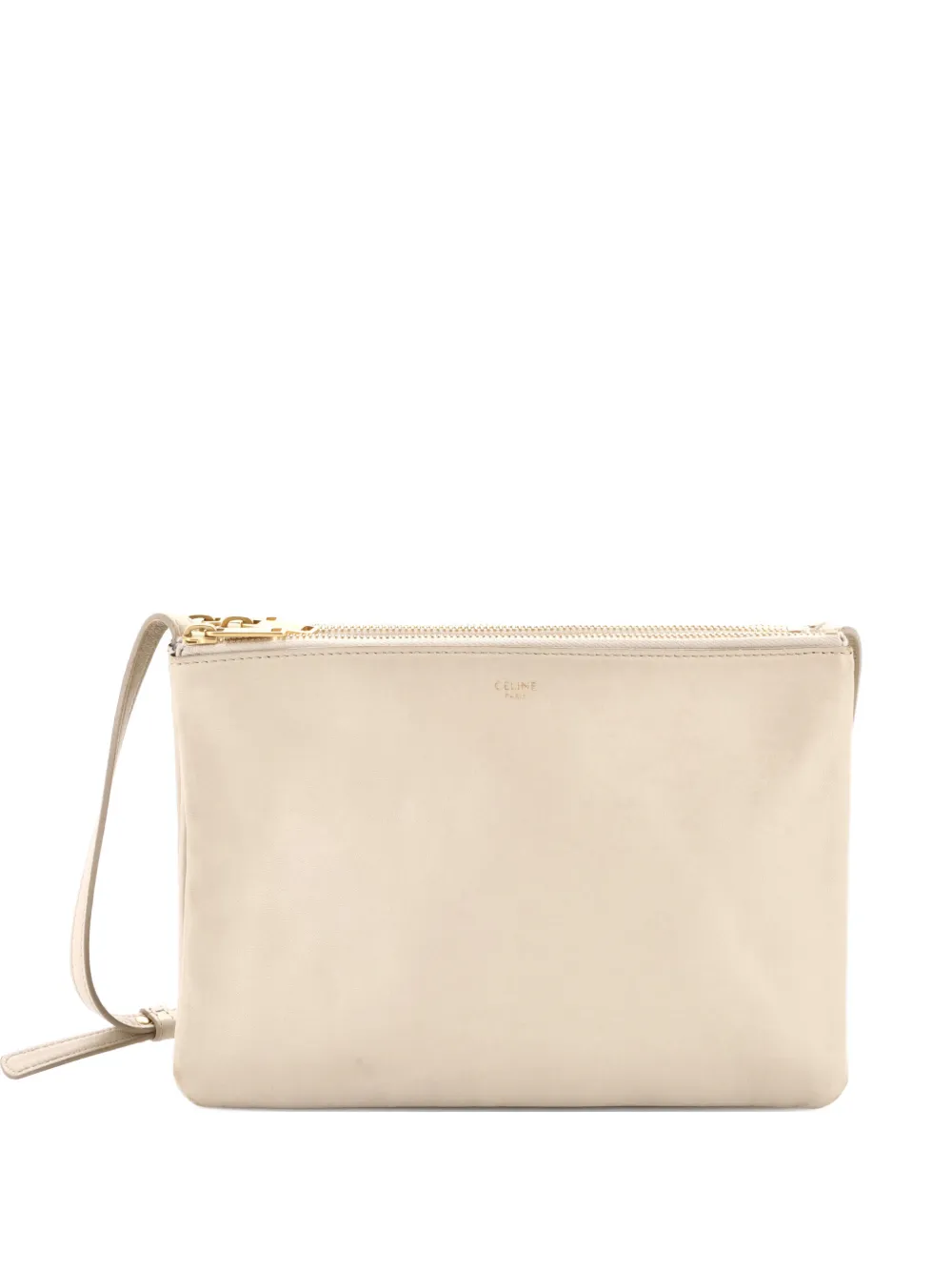 Celine Pre-Owned Trio Leather Large crossbody bag - Nude