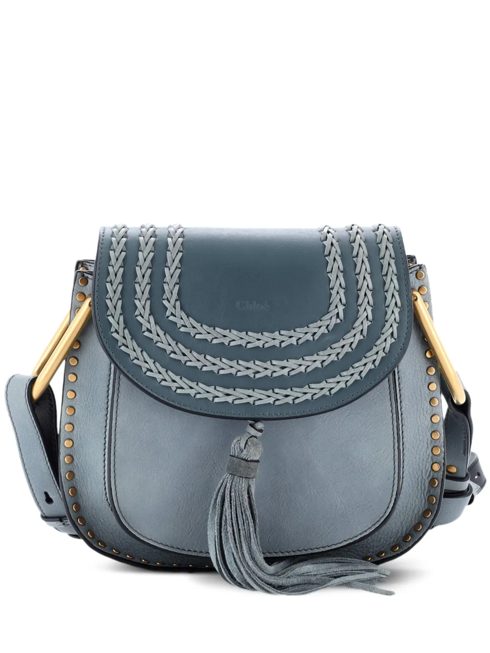 Chloé Pre-Owned Hudson Handbag Whipstitch Leather Small crossbody bag - Blu