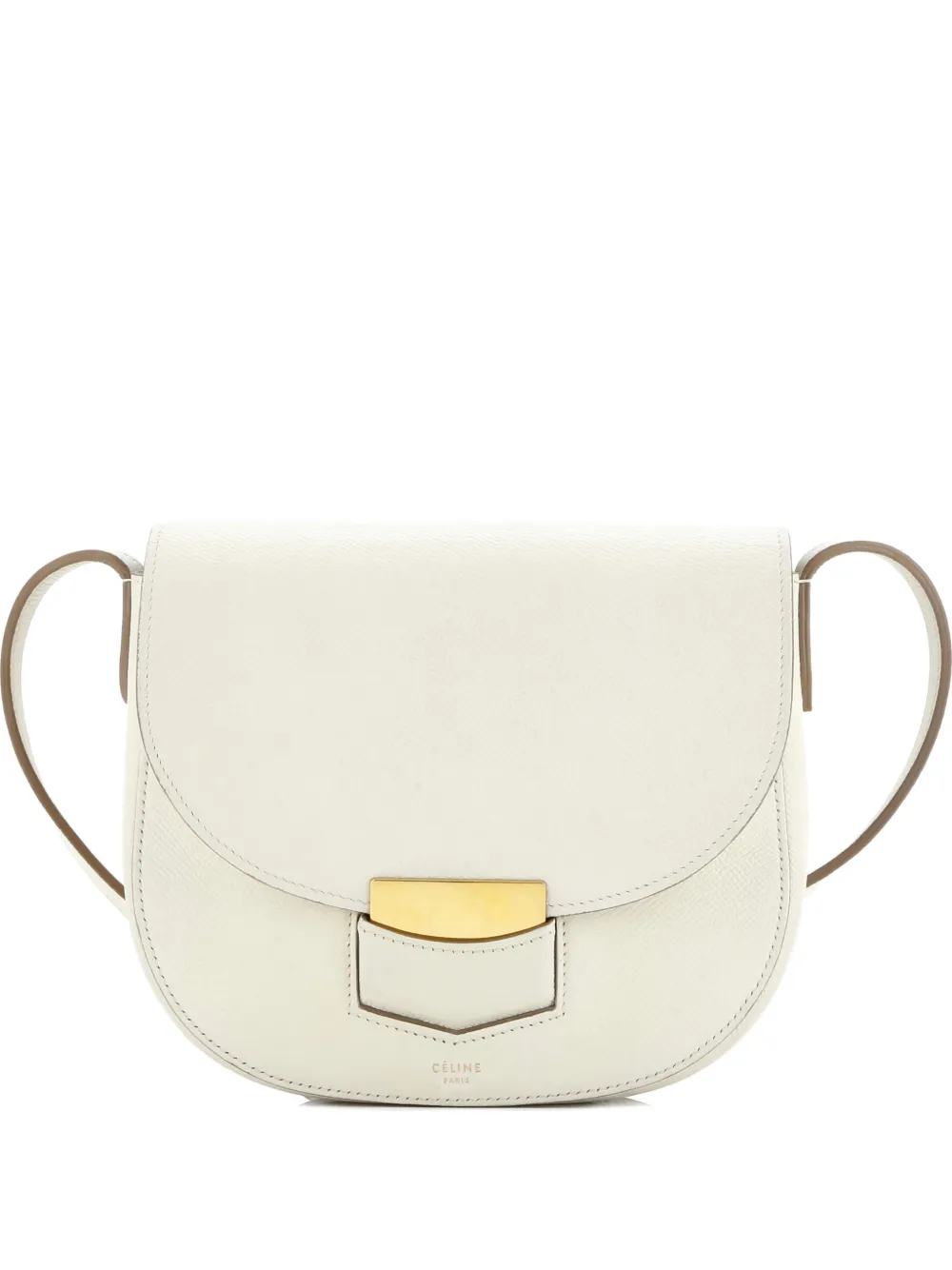 Celine Pre-Owned Trotteur Grainy Leather Small crossbody bag - Bianco