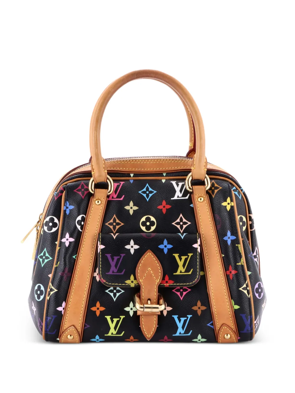 Louis Vuitton Pre-Owned Priscilla Handbag Monogram Multicolor satchel - Nero