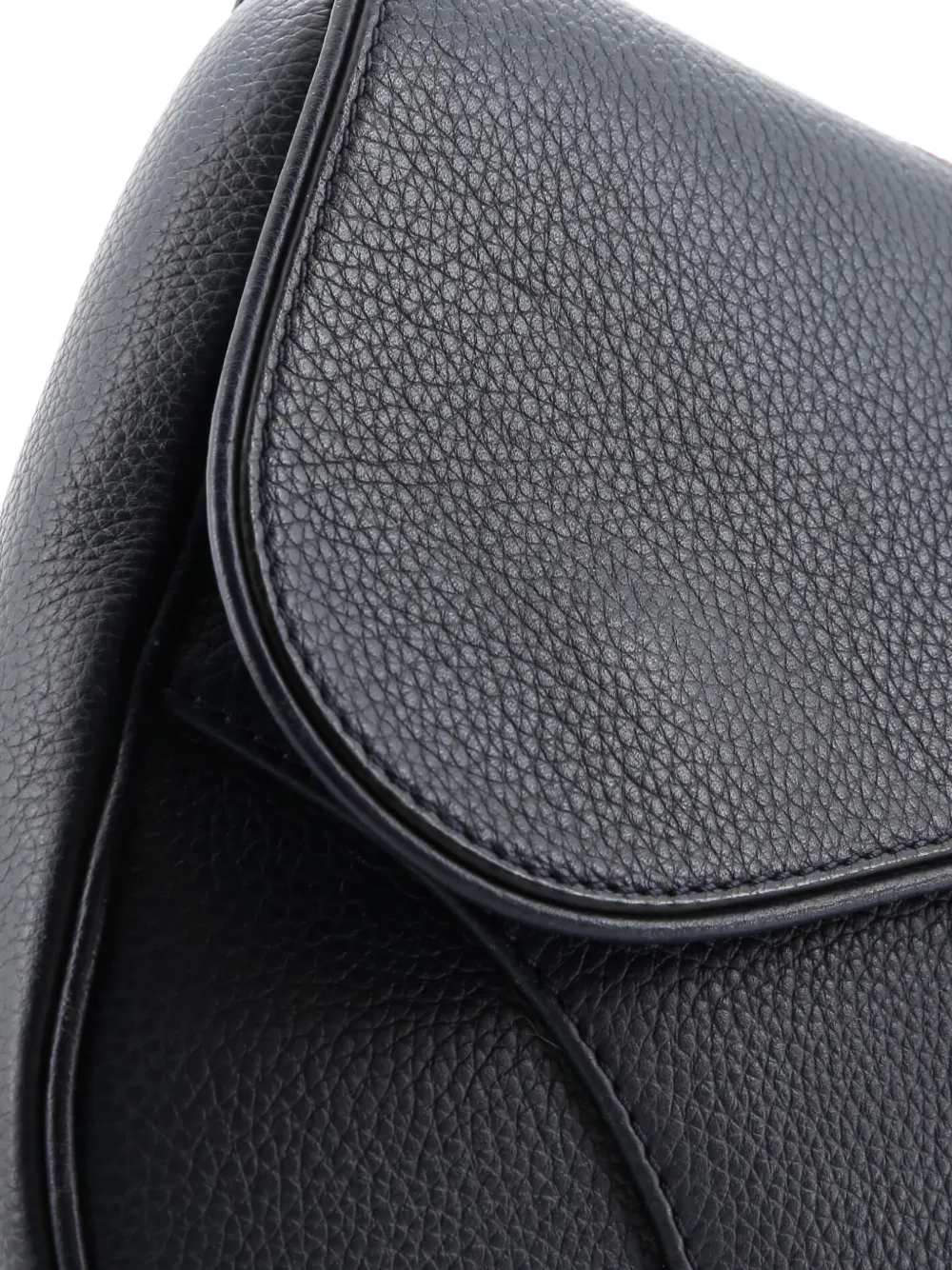 Pre-owned Dior Shawn Stussy Saddle Printed Leather Crossbody Bag In Blue