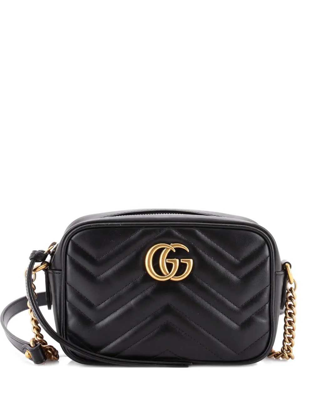 Gucci Pre-Owned GG Marmont Shoulder Bag Matelasse Leather Mini crossbody bag - Nero
