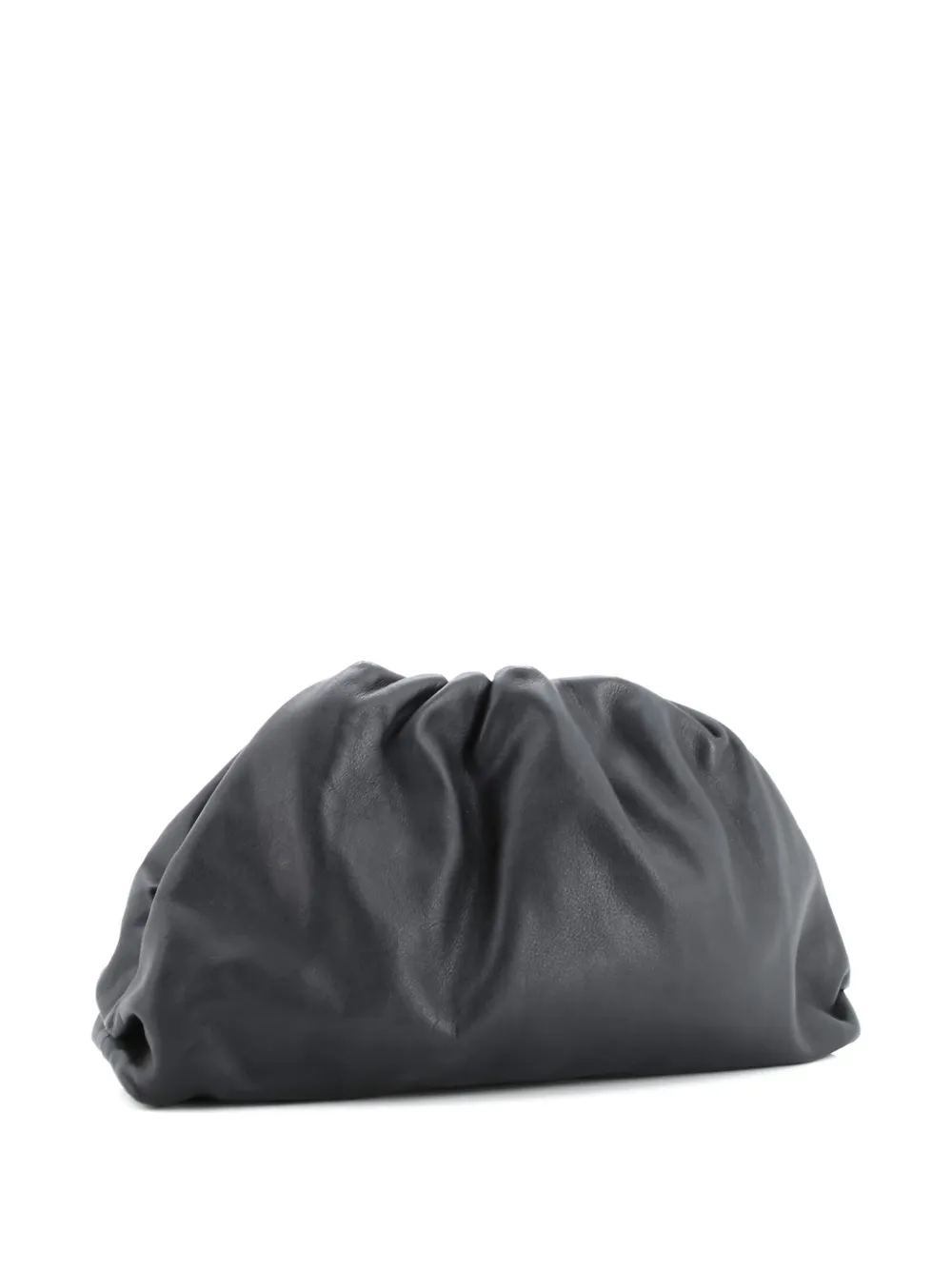 Pre-owned Bottega Veneta The Pouch Leather Teen Clutch Bag In Black
