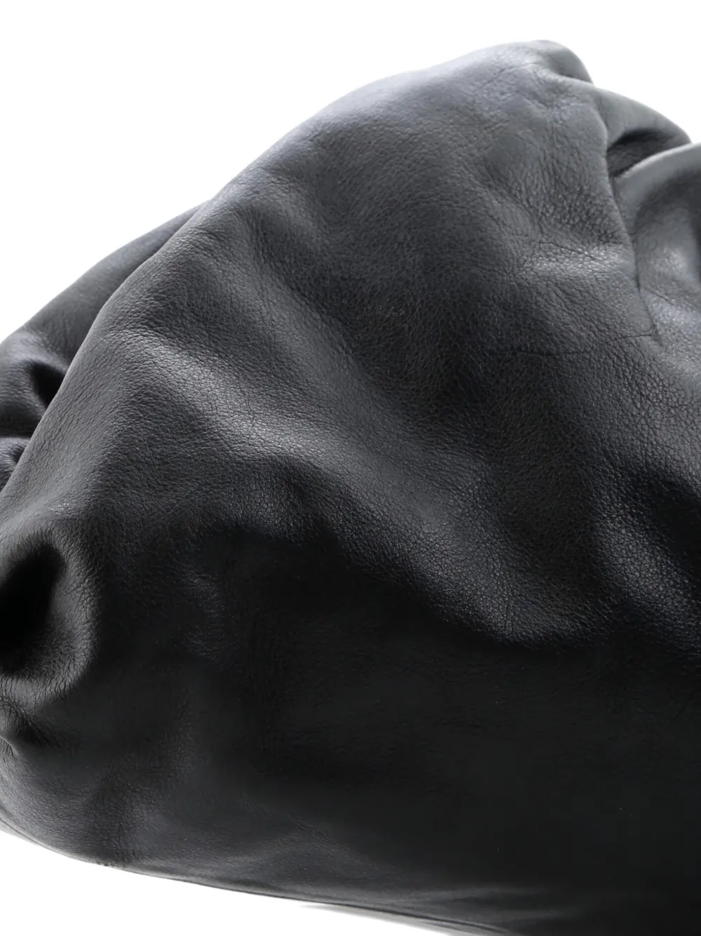 BOTTEGA VENETA Pre-owned The Pouch Leather Teen Clutch Bag In Black