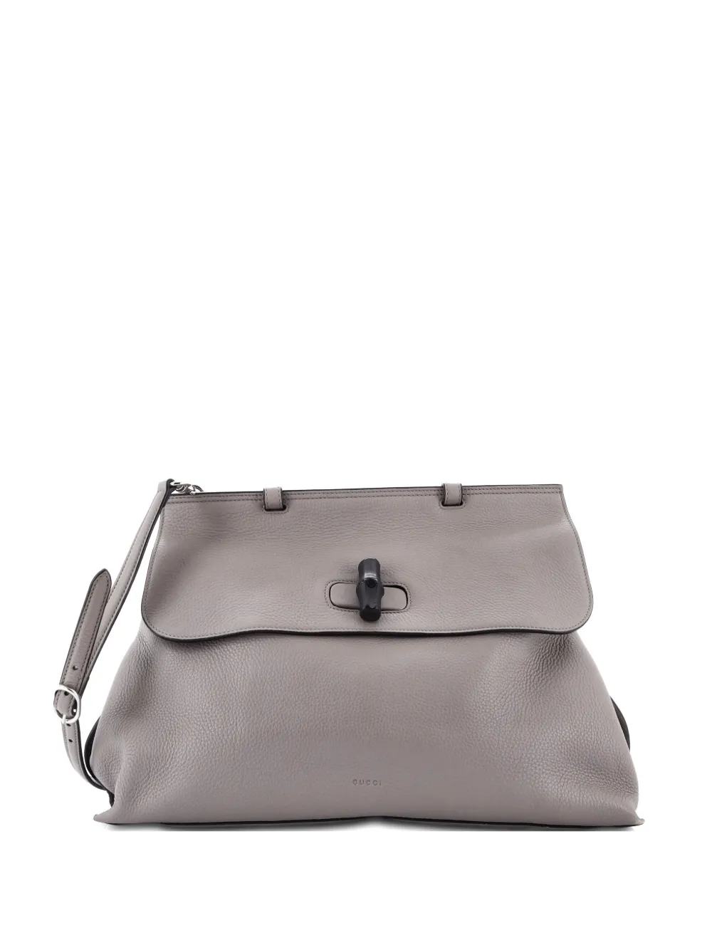 Gucci Pre-Owned Bamboo Daily Top Handle Bag Leather Large satchel - Grigio