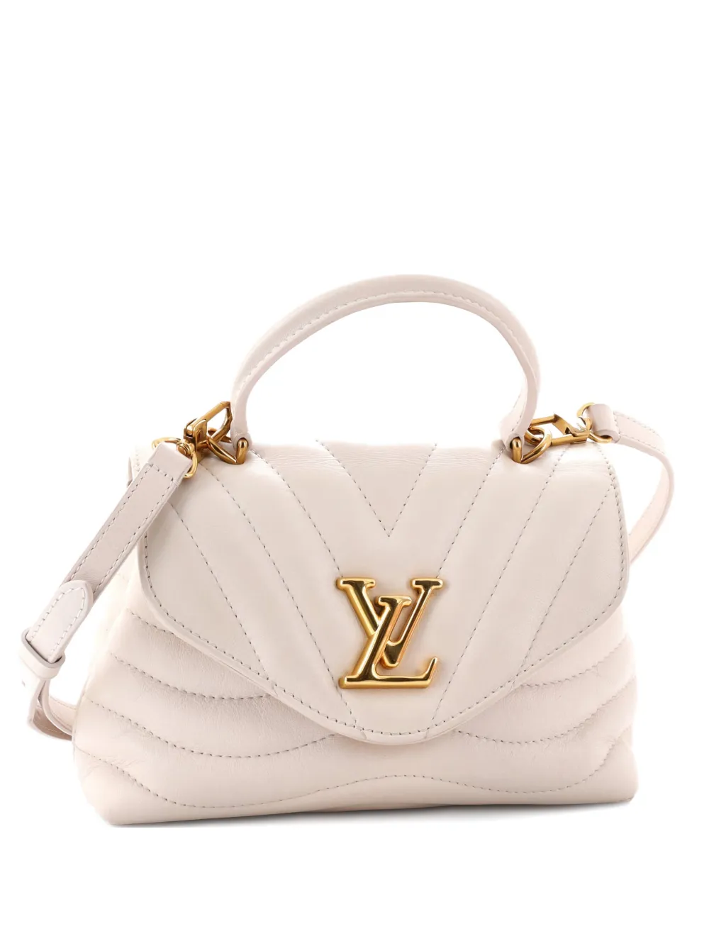 Louis Vuitton Pre-Owned New Wave Hold Me Top Handle Bag Quilted Leather satchel - Toni neutri