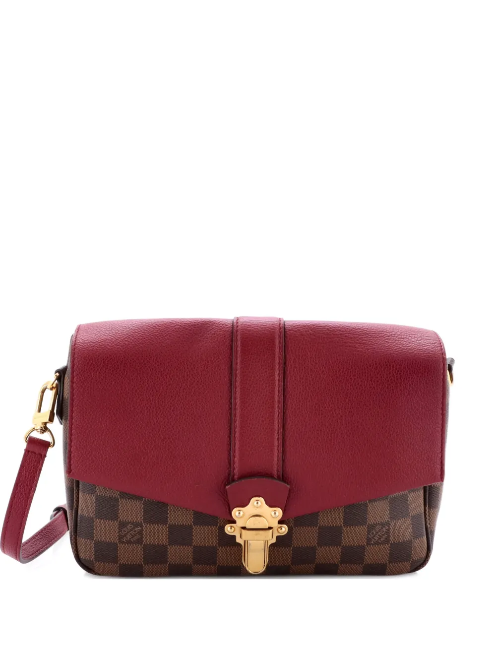 Louis Vuitton Pre-Owned Clapton Handbag Damier and Leather PM crossbody bag - Marrone
