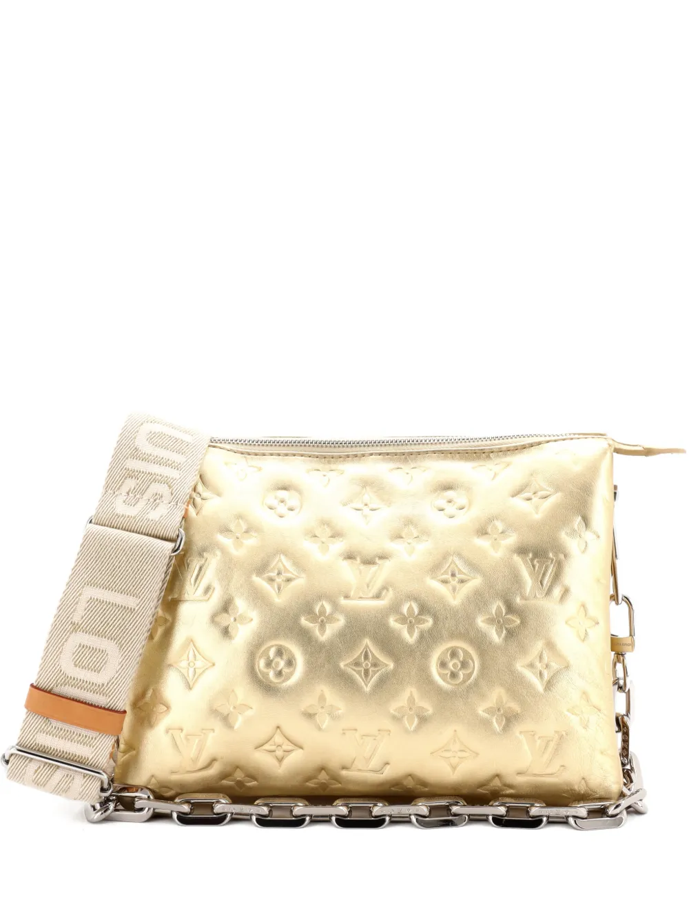 Louis Vuitton Pre-Owned Coussin Bag Monogram Embossed Lambskin PM crossbody bag - Oro