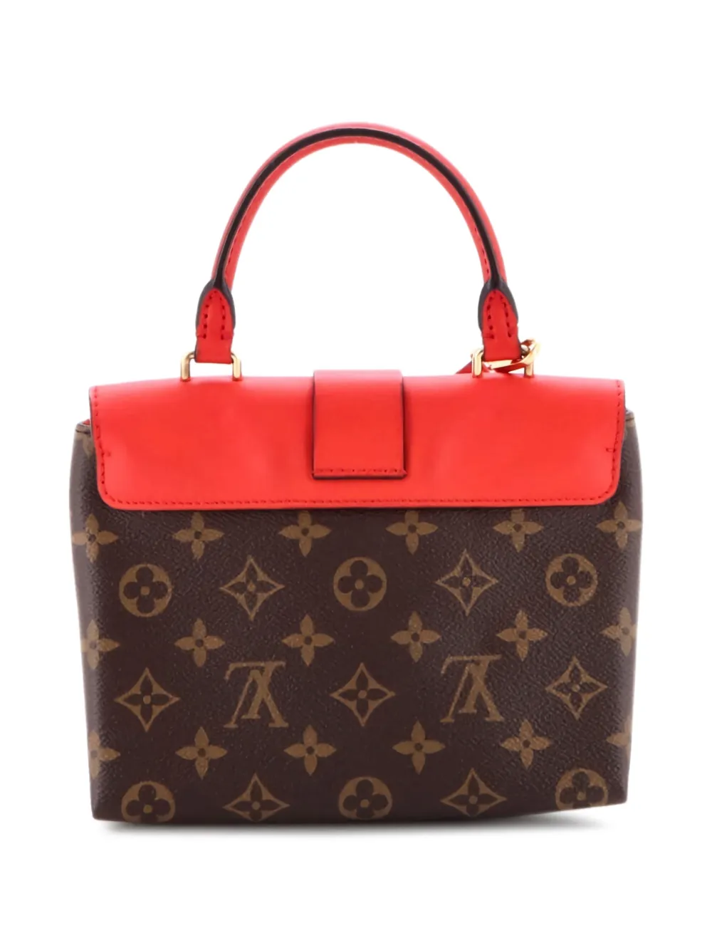 Locky Handbag Monogram Canvas With Leather Bb Satchel