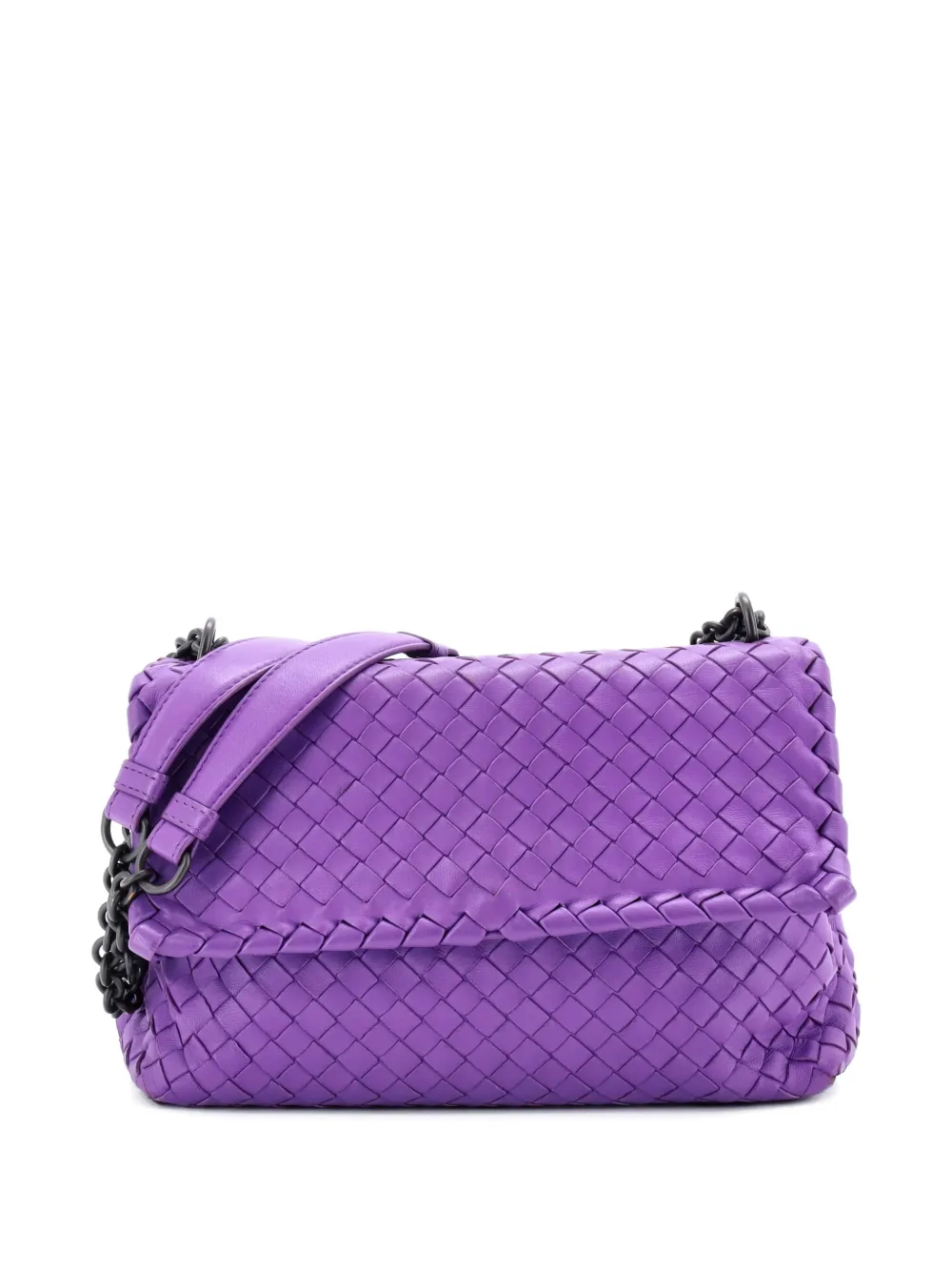 Bottega Veneta Pre-Owned Olimpia Intrecciato Nappa Small crossbody bag - Viola