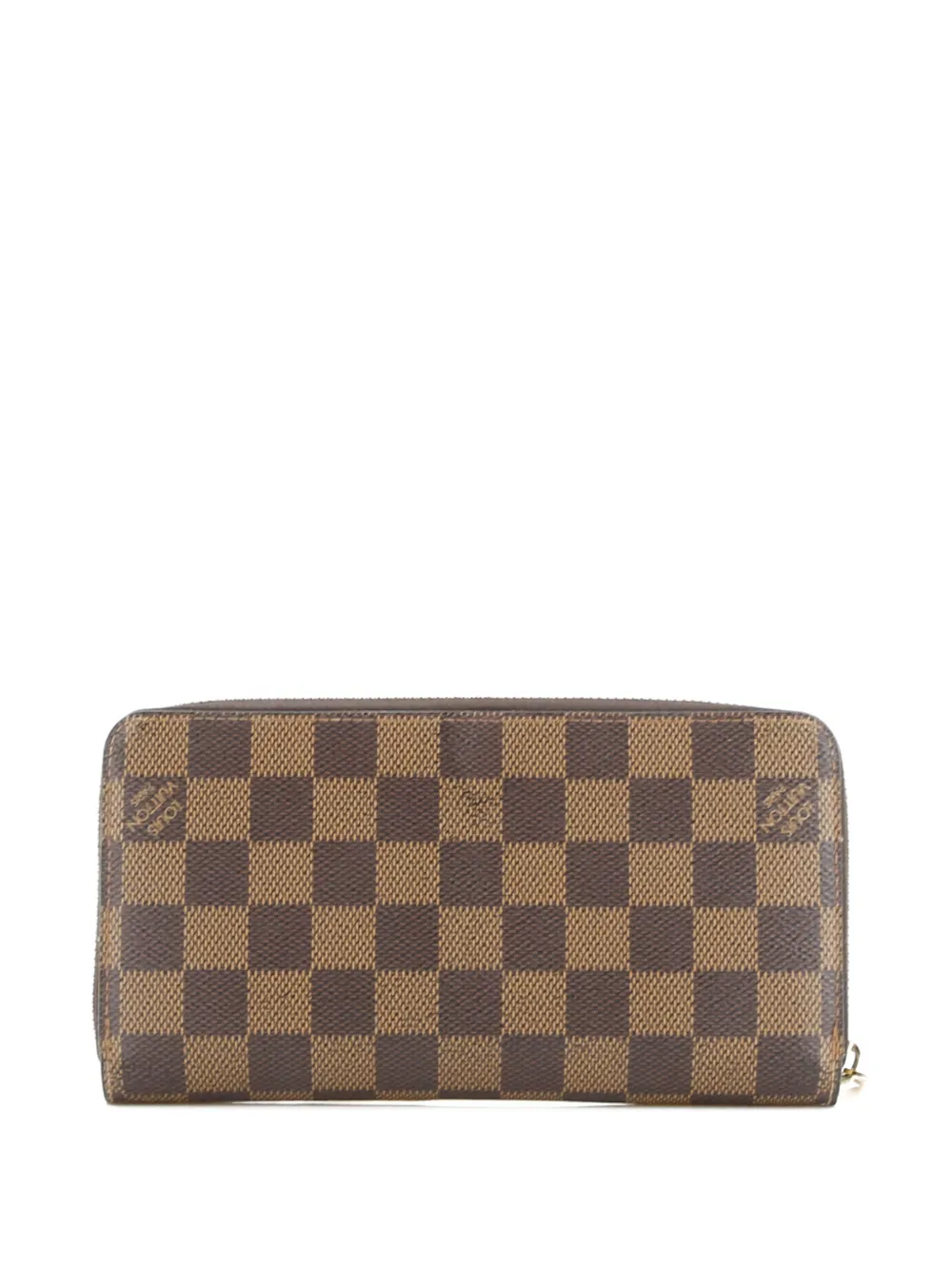 Pre-owned Louis Vuitton Zippy Wallet Limited Edition Damier Small Wallets In Brown