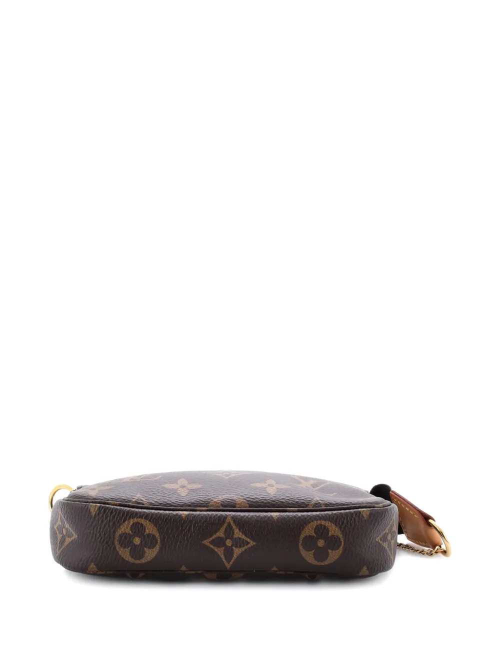 LOUIS VUITTON Pre-owned Pochette Accessoires Monogram Canvas Mini Clutch Bag In Brown