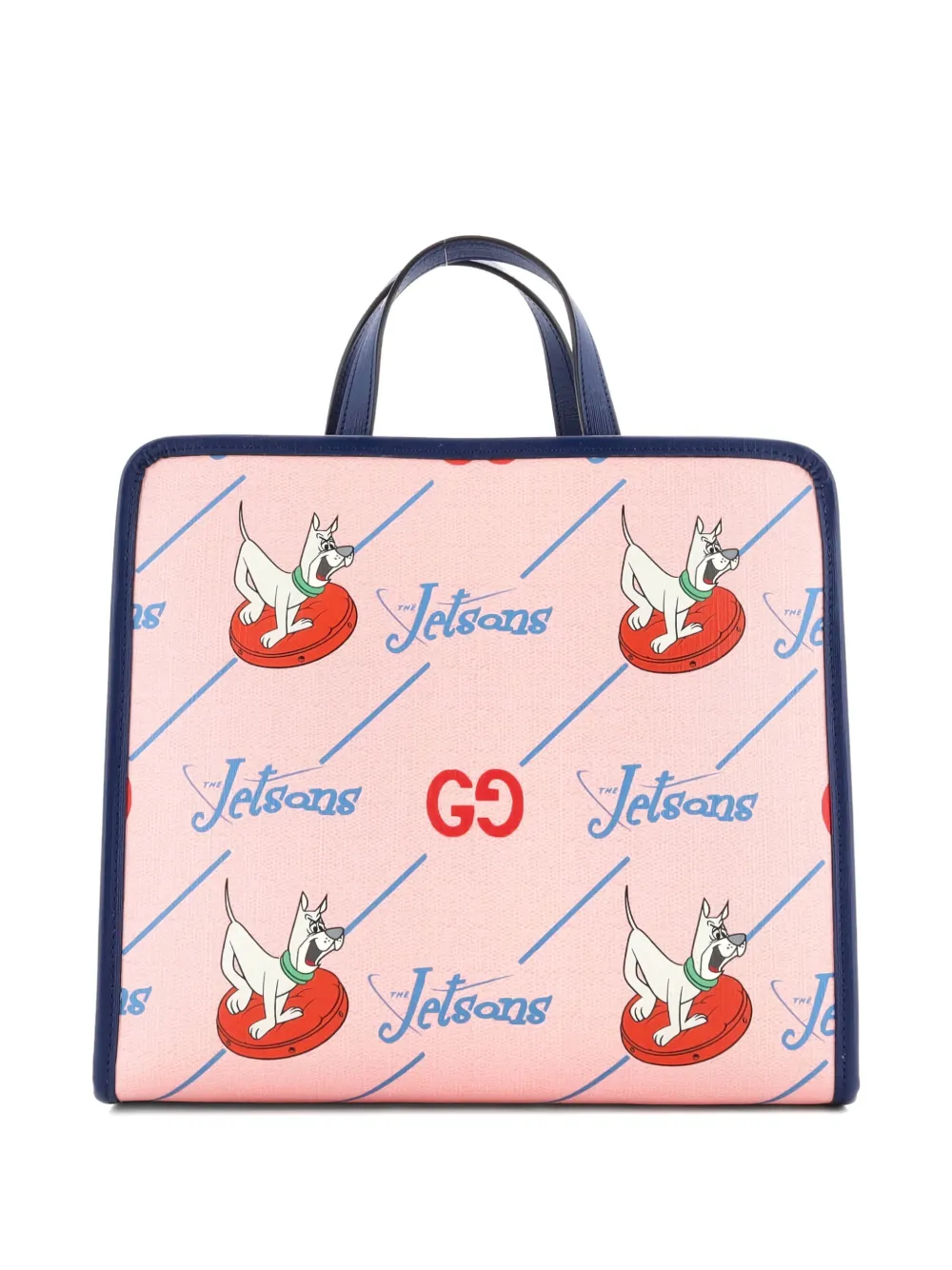 Gucci Pre-Owned Children's Printed Canvas Medium tote bag - Blu