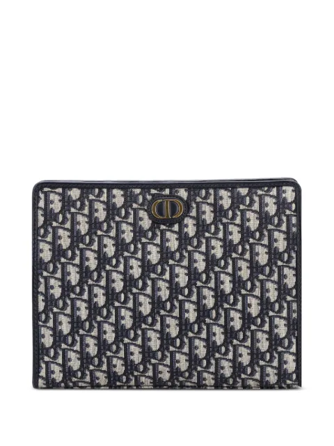 Christian Dior Pre-Owned 30 Montaigne Zip Pouch Oblique Canvas Medium clutch bag