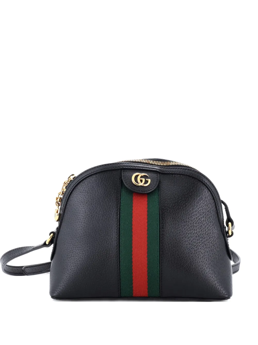 Gucci Pre-Owned Ophidia Dome Shoulder Bag Leather Small crossbody bag - Nero