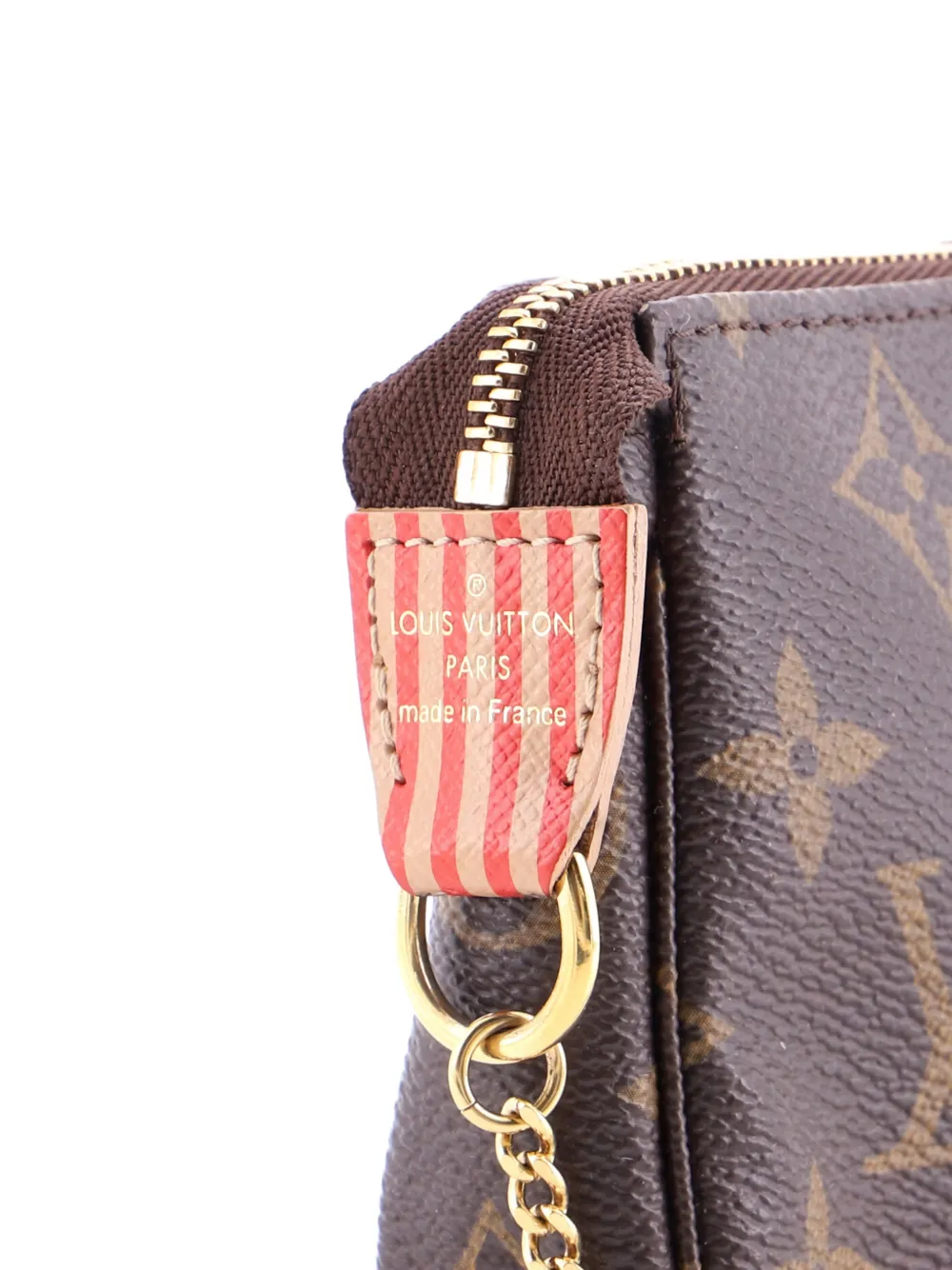 Pre-owned Louis Vuitton Pochette Accessoires Limited Edition Monogram Canvas Mini Clutch Bag In Brown