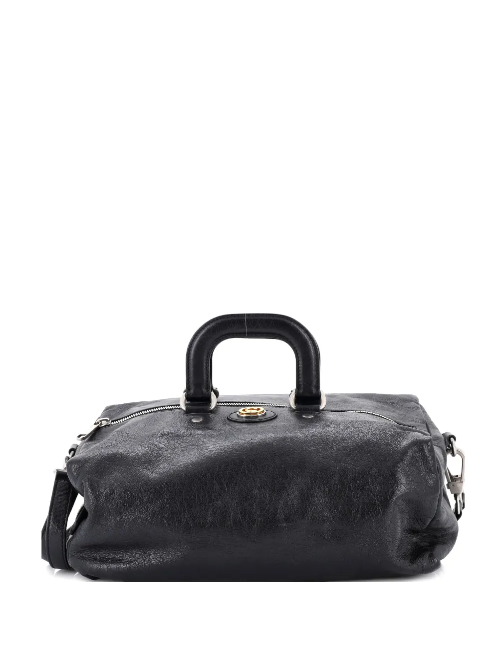 Gucci Pre-Owned Morpheus Convertible Glazed Leather Medium backpack - Nero