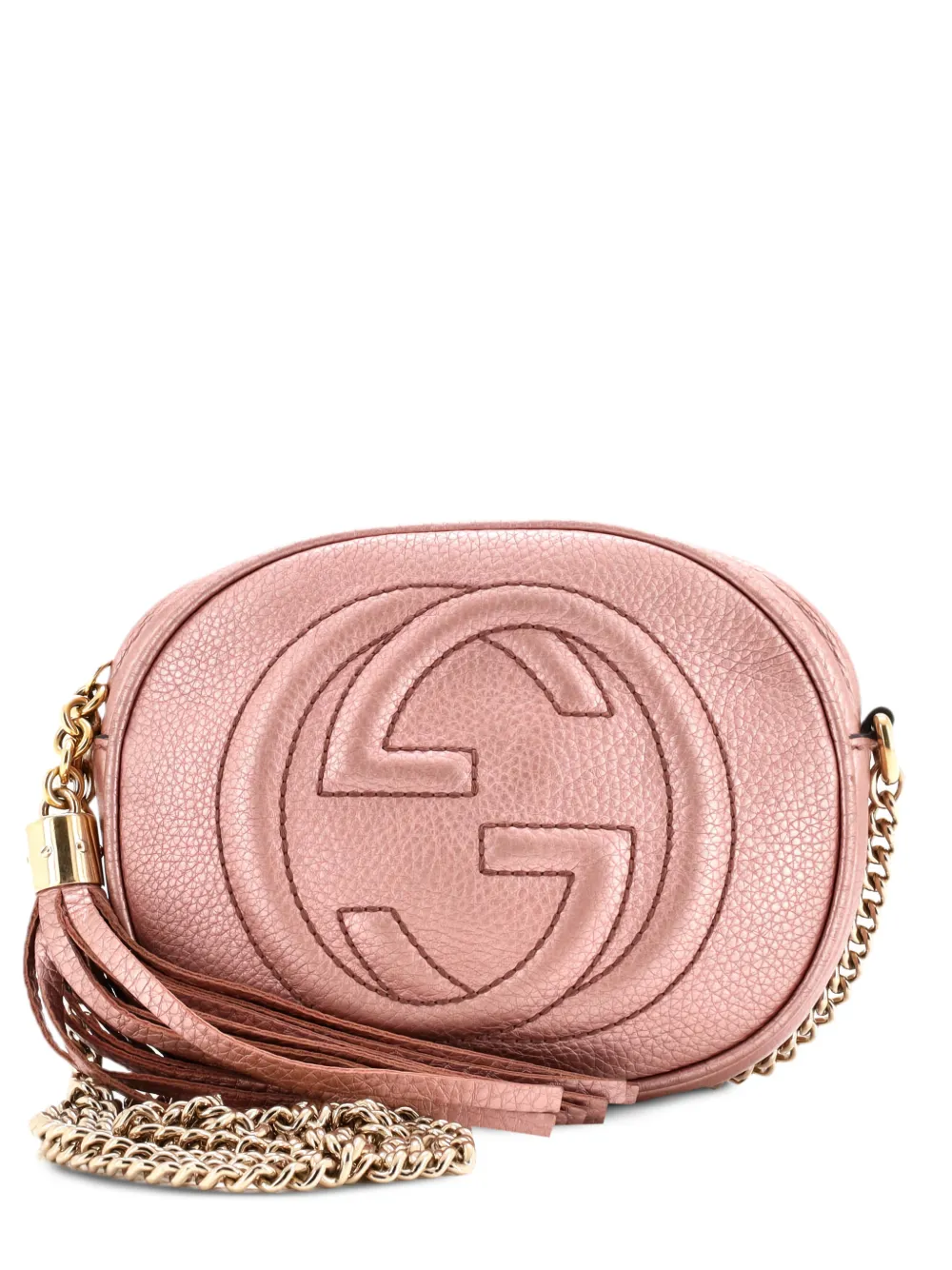 Gucci Pre-Owned Soho Chain Bag Leather Mini crossbody bag - Verde