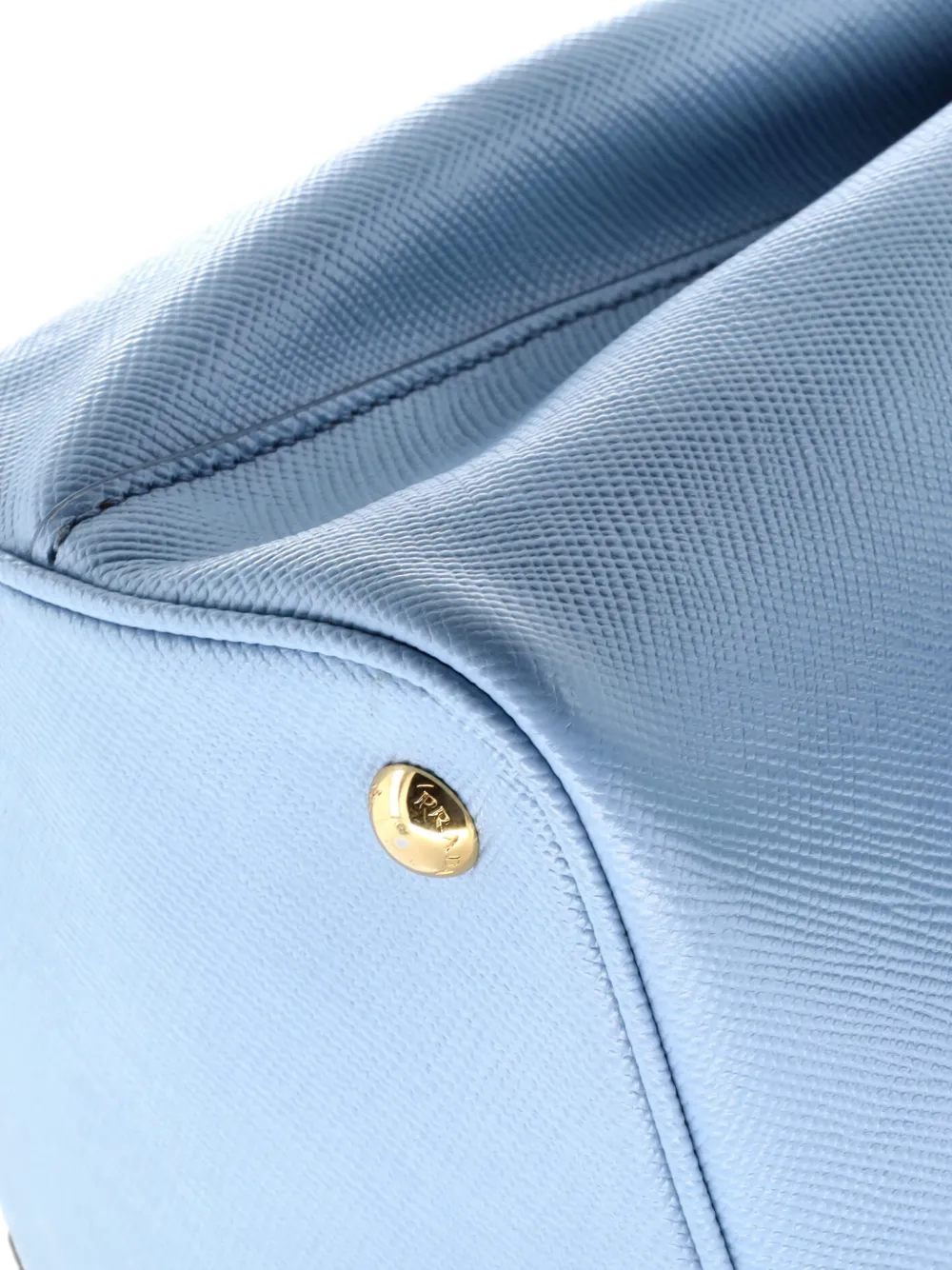 Pre-owned Prada Cuir Double Saffiano Leather Small Tote Bag In Multi