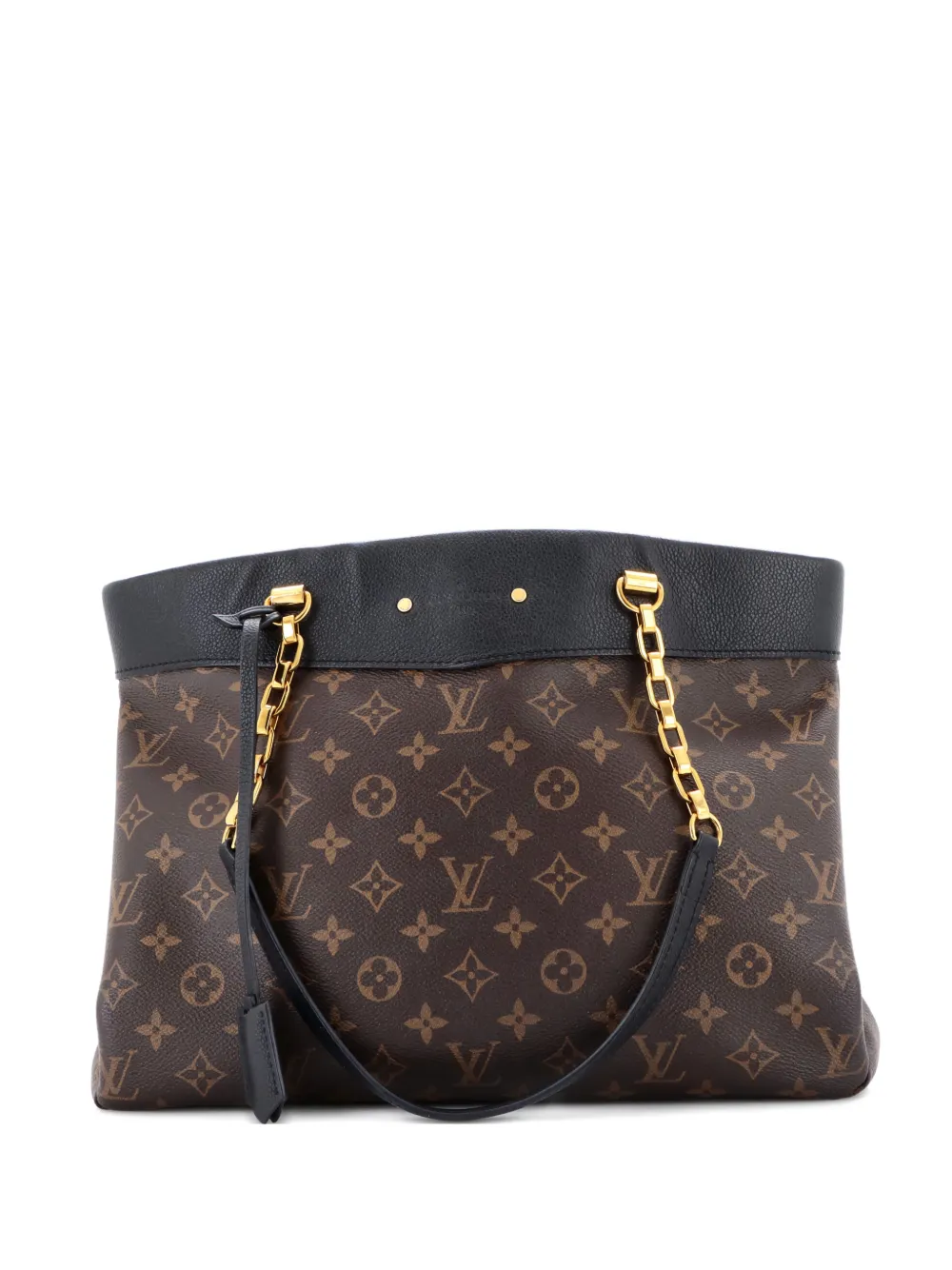 Louis Vuitton Pre-Owned Pallas Shopper Monogram Canvas and Calfskin tote bag - Nero